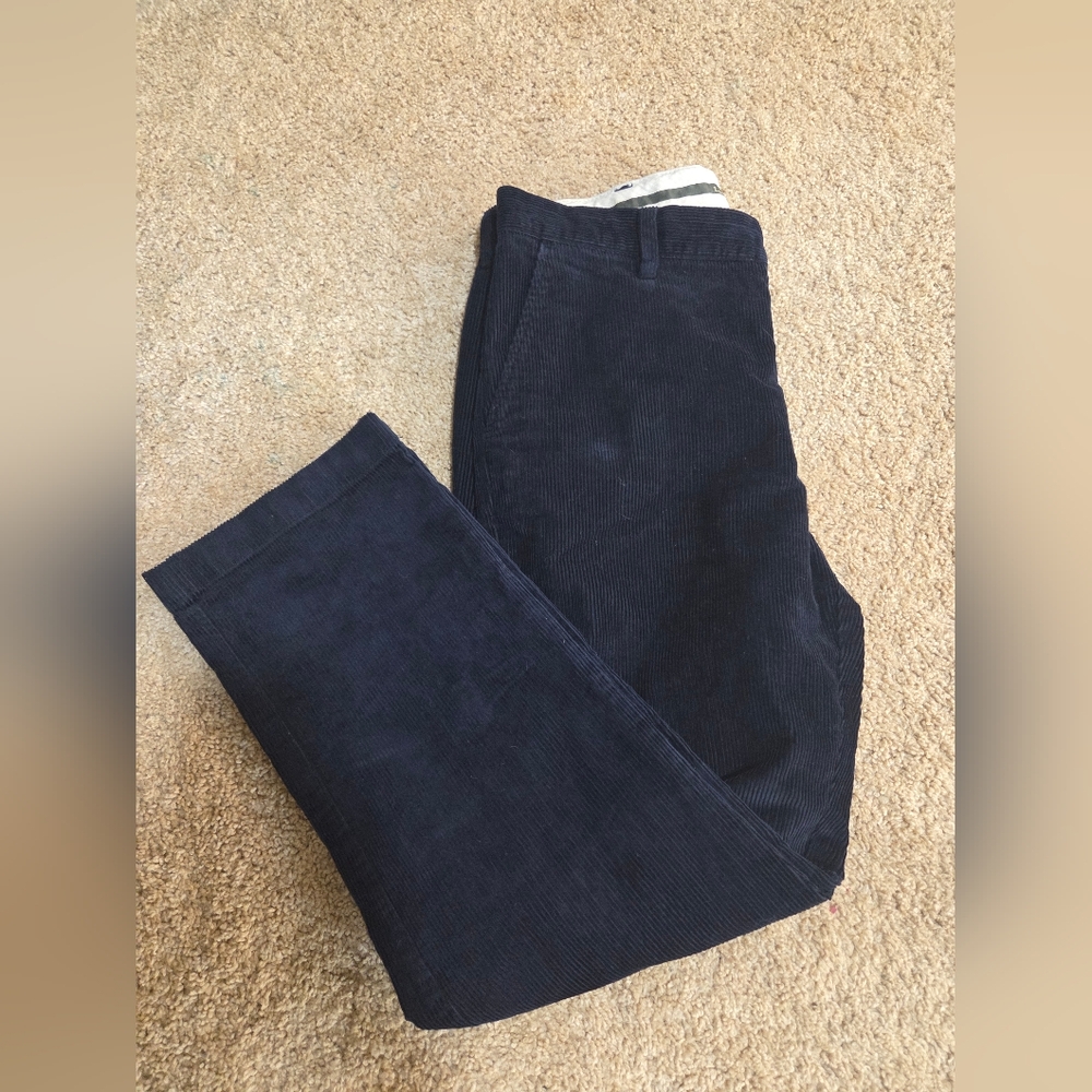 L.L. Bean Men's Dark Blue Corduroy Pants